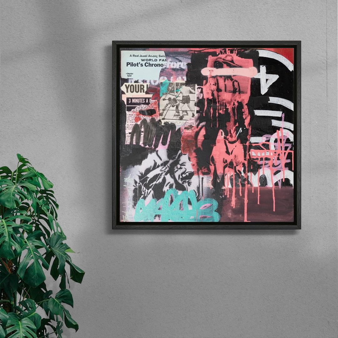 Here and Now contemporary wall art print by Caitlin Flood-Molyneux - sold by DROOL