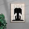 Twin Flames contemporary wall art print by Matto Jennings - sold by DROOL