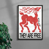 THEY ARE FREE contemporary wall art print by Alexander Khabbazi - sold by DROOL