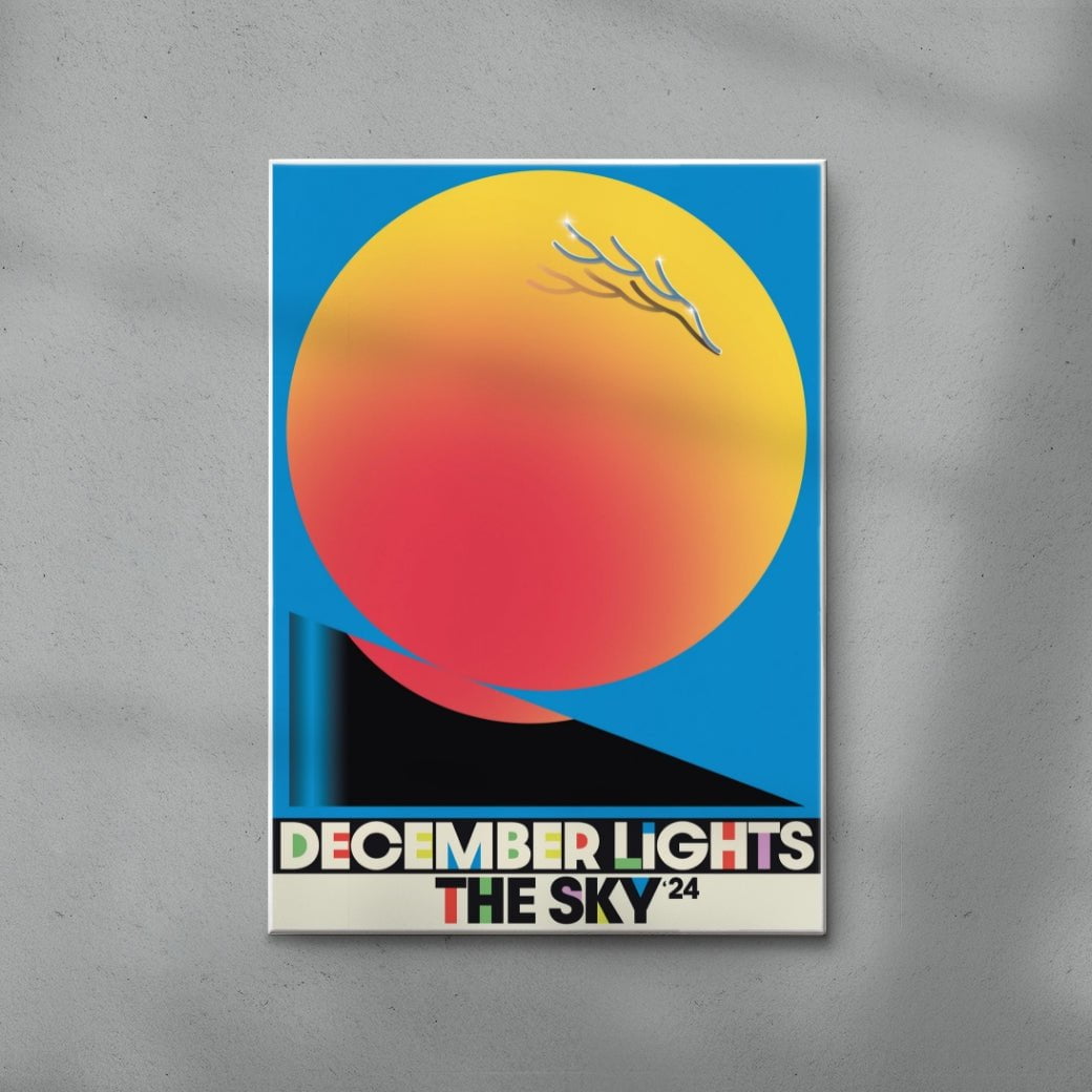 December Lights the Sky contemporary wall art print by Sandro Rybak - sold by DROOL
