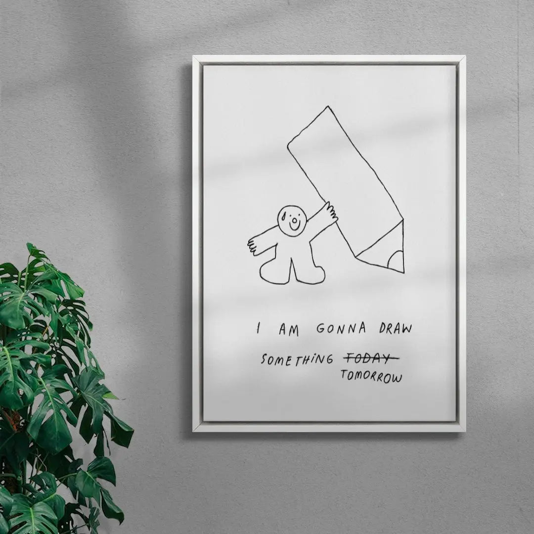 Tomorrow contemporary wall art print by Bianca Beneduci Assad - sold by DROOL