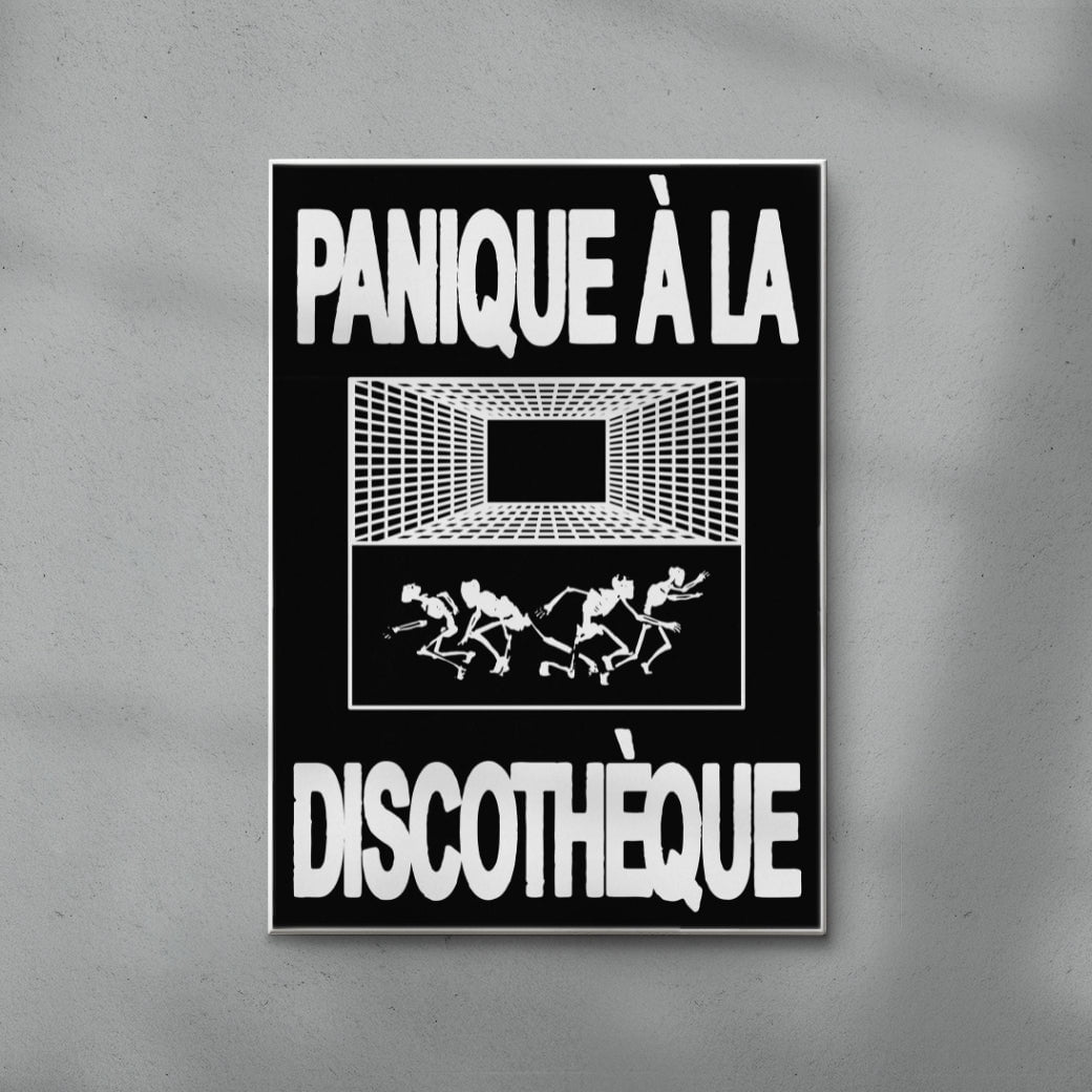Panic at the Discothèque contemporary wall art print by Utsav Verma - sold by DROOL