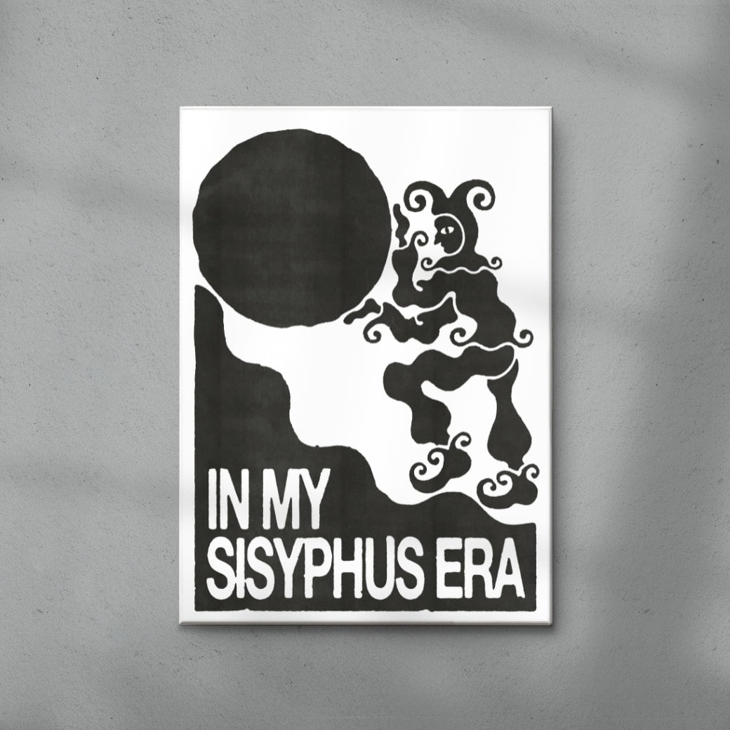 Sisyphus contemporary wall art print by Alexander Khabbazi - sold by DROOL