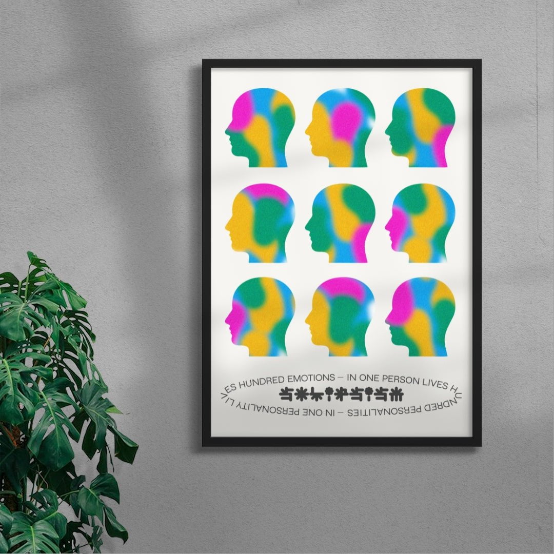 Headspace contemporary wall art print by Studio Trikken - sold by DROOL