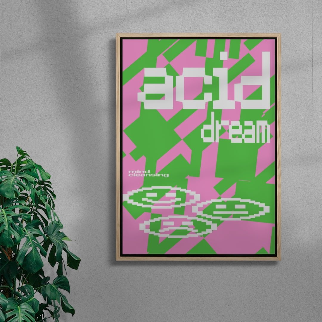 Acid Dream contemporary wall art print by Sven Silk - sold by DROOL