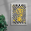 Mind Maze #1 contemporary wall art print by Lou Wang - sold by DROOL
