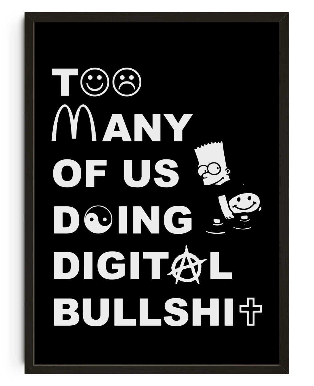 Too Many contemporary wall art print by Ignorance1 - sold by DROOL