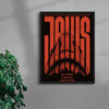 JAWS contemporary wall art print by Justyna Frąckiewicz - sold by DROOL