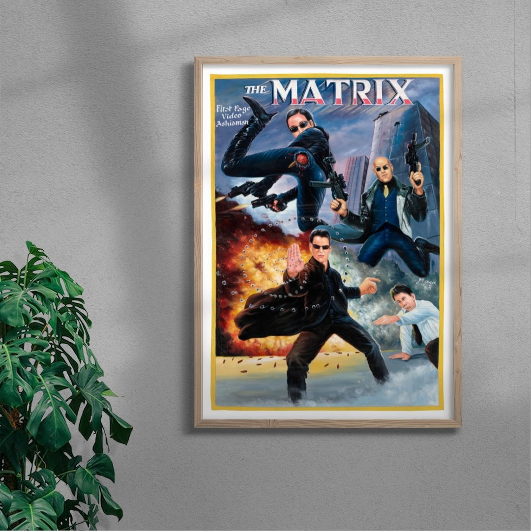 The Matrix contemporary wall art print by Deadly Prey - sold by DROOL