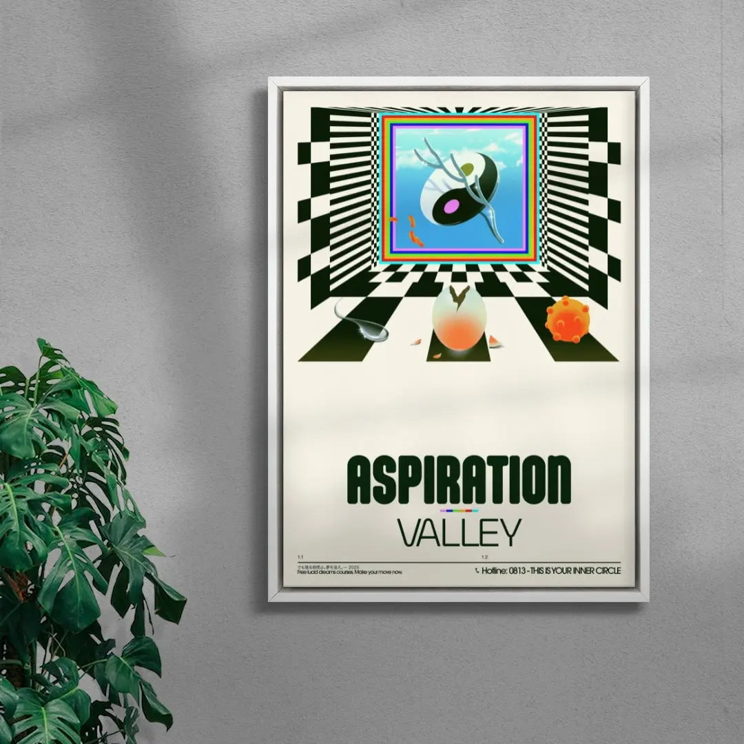 Aspiration Valley contemporary wall art print by Sandro Rybak - sold by DROOL