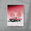 Pink Ride contemporary wall art print by Paulina Almira - sold by DROOL