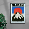 Fujisan contemporary wall art print by Othman Zougam - sold by DROOL