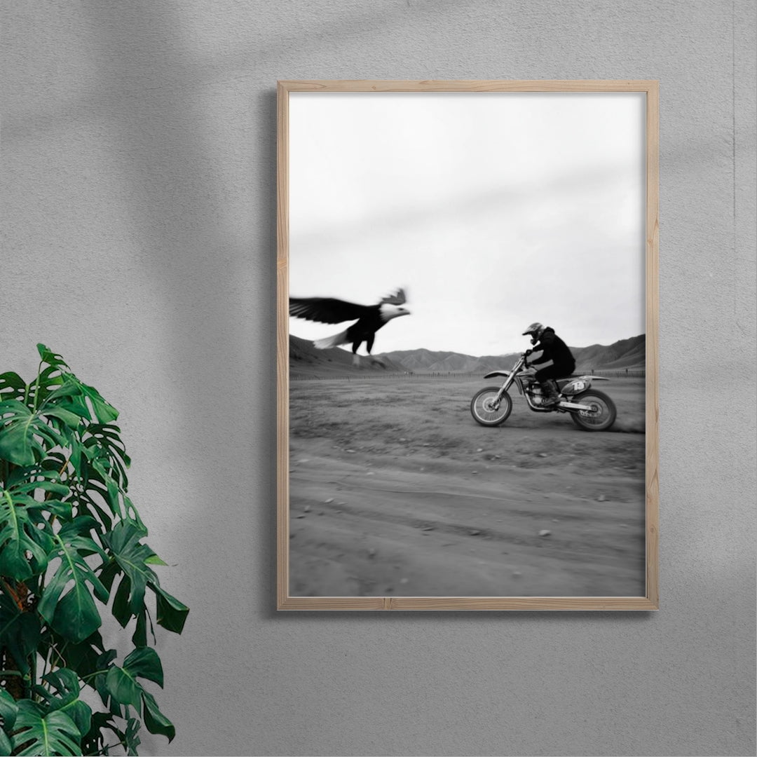 Hunted contemporary wall art print by Max Viper - sold by DROOL