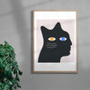 Catman contemporary wall art print by David Vanadia - sold by DROOL