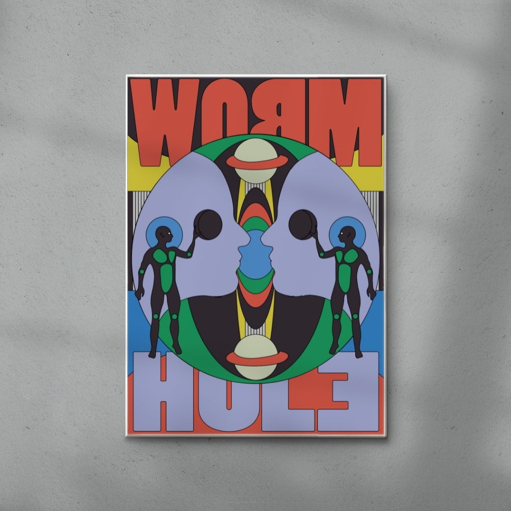Worm Hole contemporary wall art print by Reza Hasni - sold by DROOL