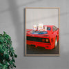 Ferrari F40 x In N Out contemporary wall art print by Chazzydawg - sold by DROOL