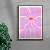 Pink ´n`Poisonous contemporary wall art print by Kim Van Vuuren - sold by DROOL