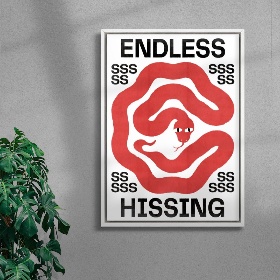 Endless Hissing contemporary wall art print by Alexander Khabbazi - sold by DROOL