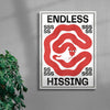 Endless Hissing contemporary wall art print by Alexander Khabbazi - sold by DROOL