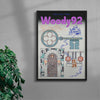 Zhao Dai pres. Woody92 contemporary wall art print by MENSLIES - sold by DROOL