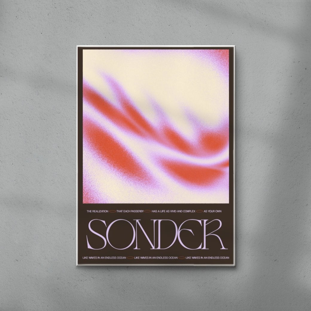 Sonder contemporary wall art print by Coveposter - sold by DROOL