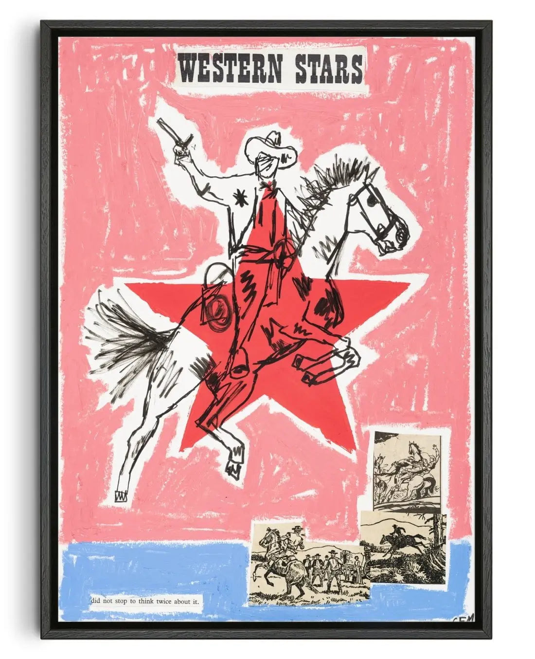 Western Stars contemporary wall art print by Caitlin Flood-Molyneux - sold by DROOL