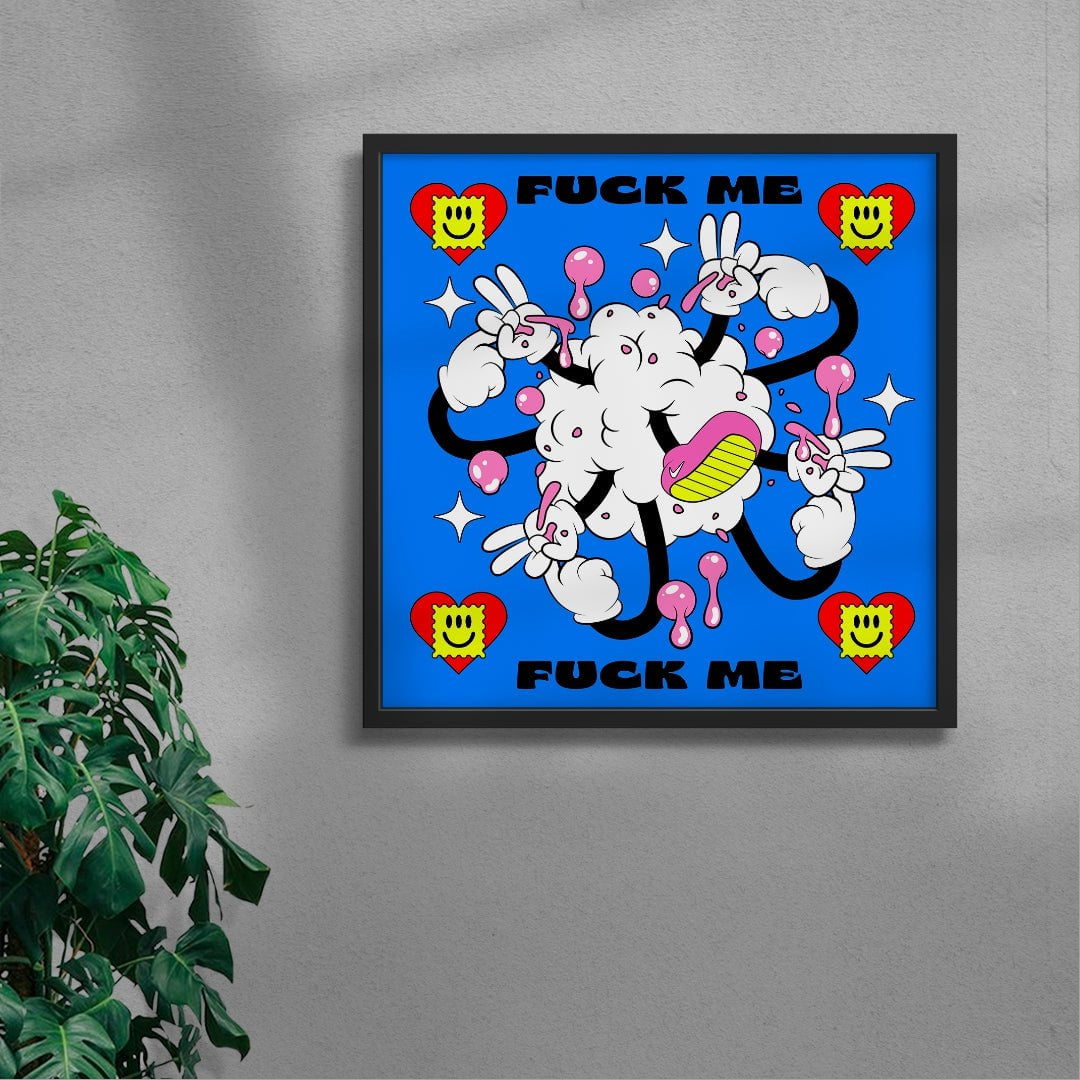 Fuck Me contemporary wall art print by Ovcharka - sold by DROOL