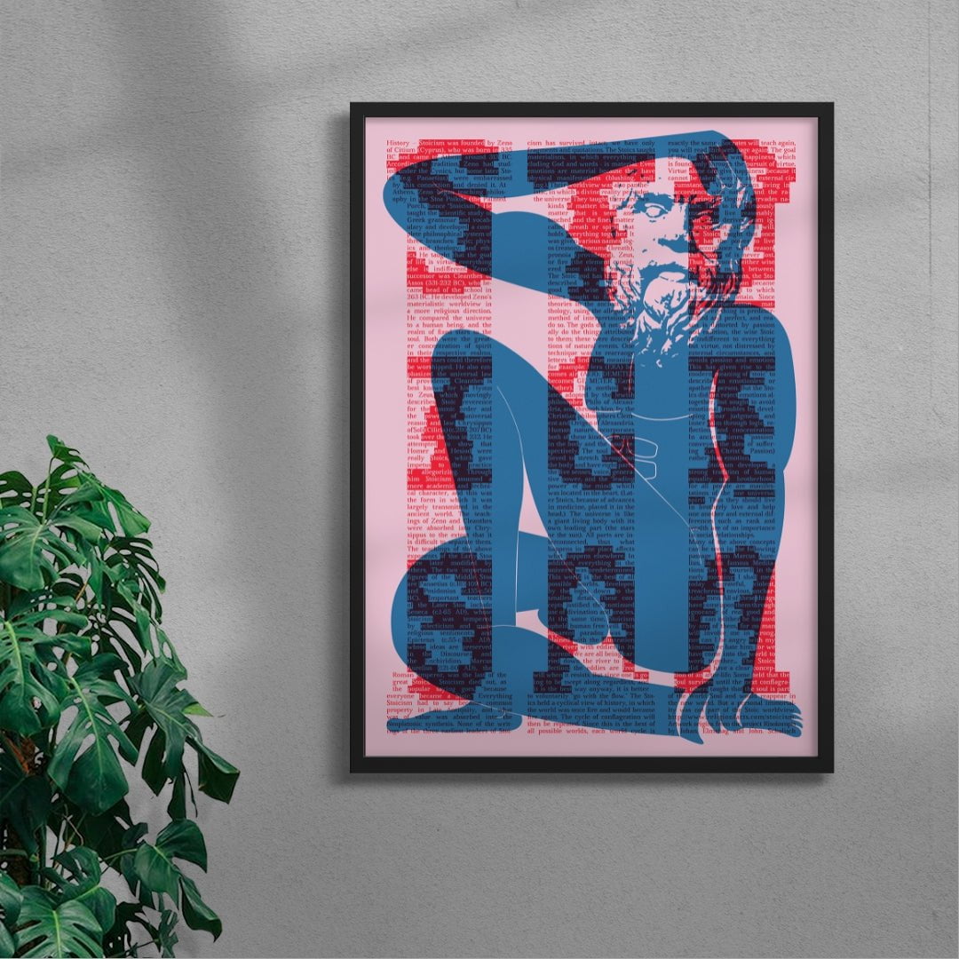 Stoicism contemporary wall art print by Studio Trikken - sold by DROOL