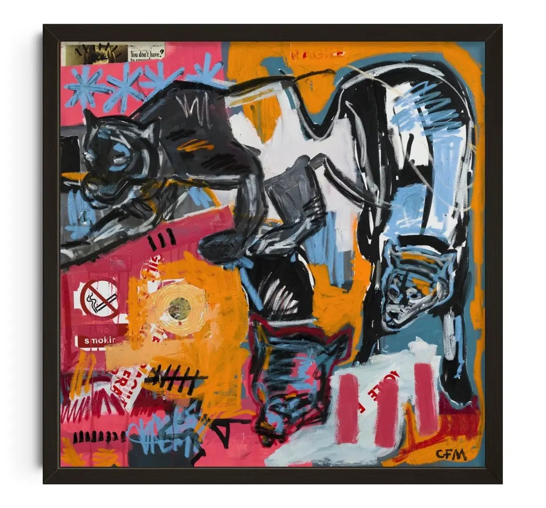 Ambush contemporary wall art print by Caitlin Flood-Molyneux - sold by DROOL