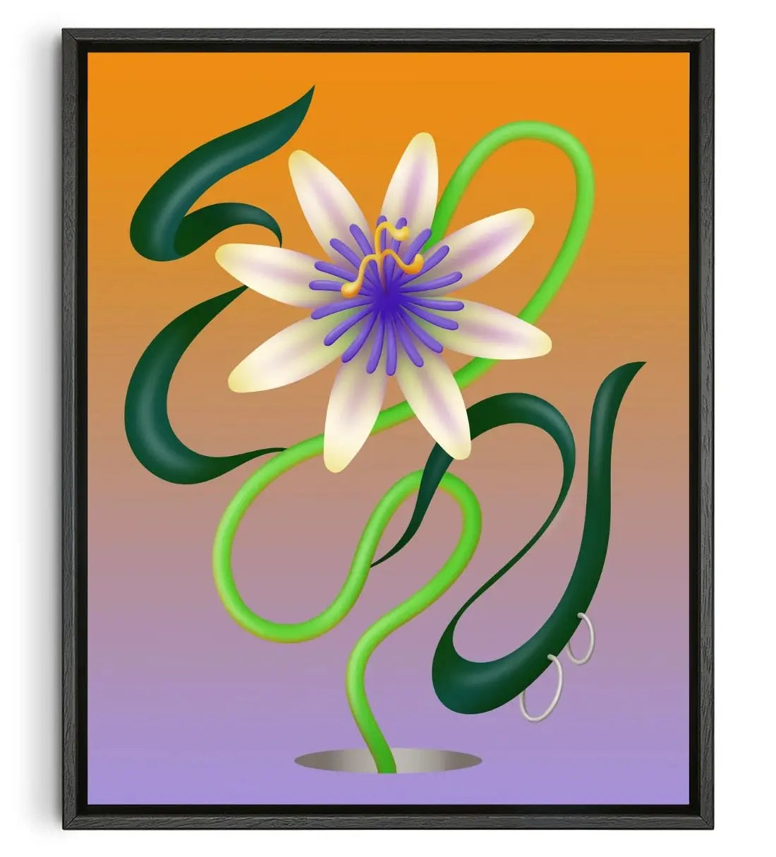 Passiflore contemporary wall art print by Milena Bucholz - sold by DROOL