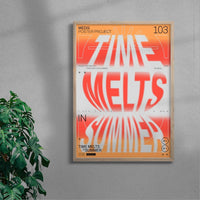 Thumbnail for Time Melts In Summer contemporary wall art print by MEDG - sold by DROOL