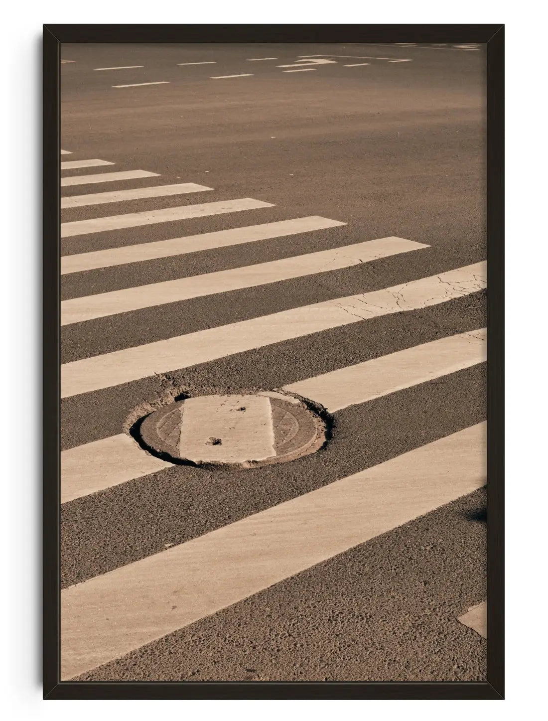 Zebra Crossing contemporary art print by Julian Zerressen - sold by DROOL