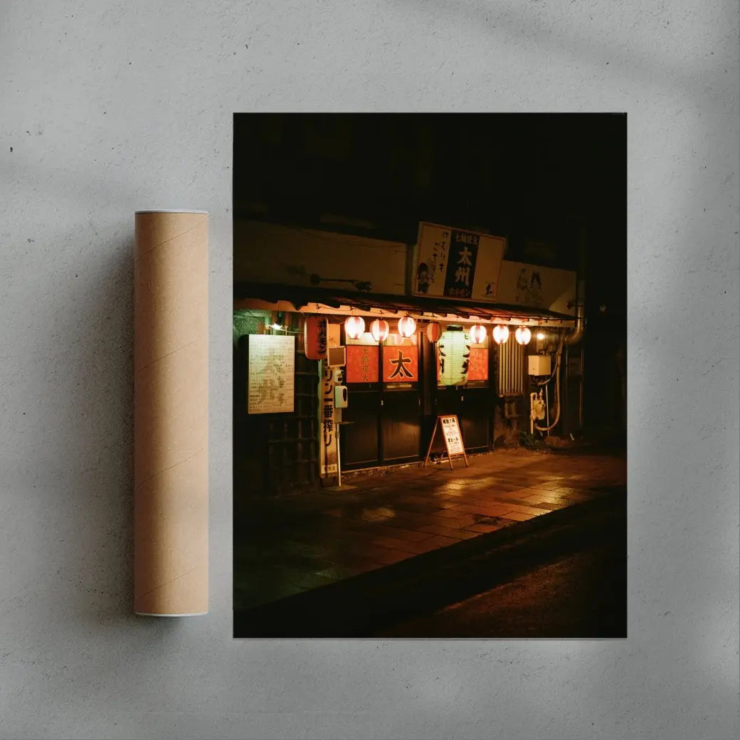 Izakaya contemporary wall art print by Marine Toux - sold by DROOL