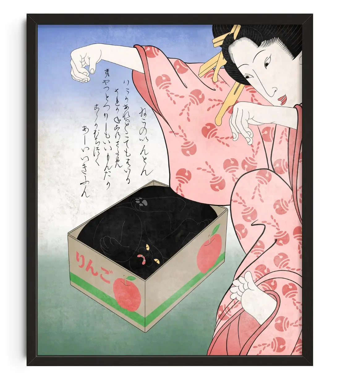Better than a cat tree contemporary art print by Yomi Kamoike - sold by DROOL