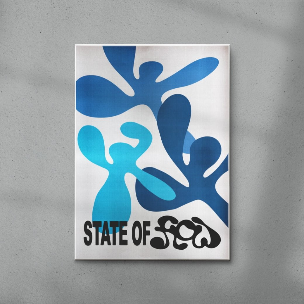 State of Flow contemporary wall art print by 3WillyT - sold by DROOL