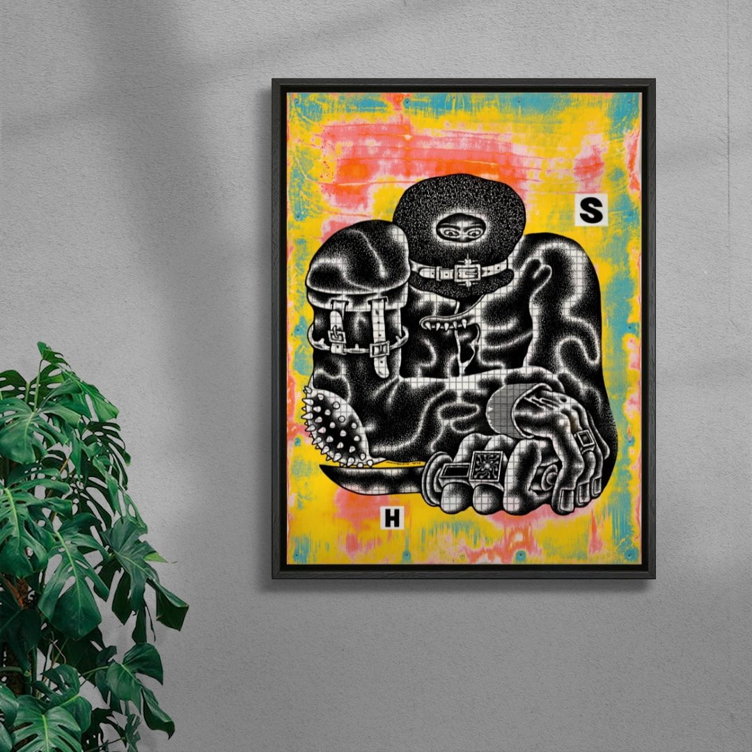 The Schemer contemporary wall art print by LINWENXIN - sold by DROOL