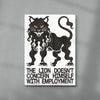 The Lion contemporary wall art print by Alexander Khabbazi - sold by DROOL