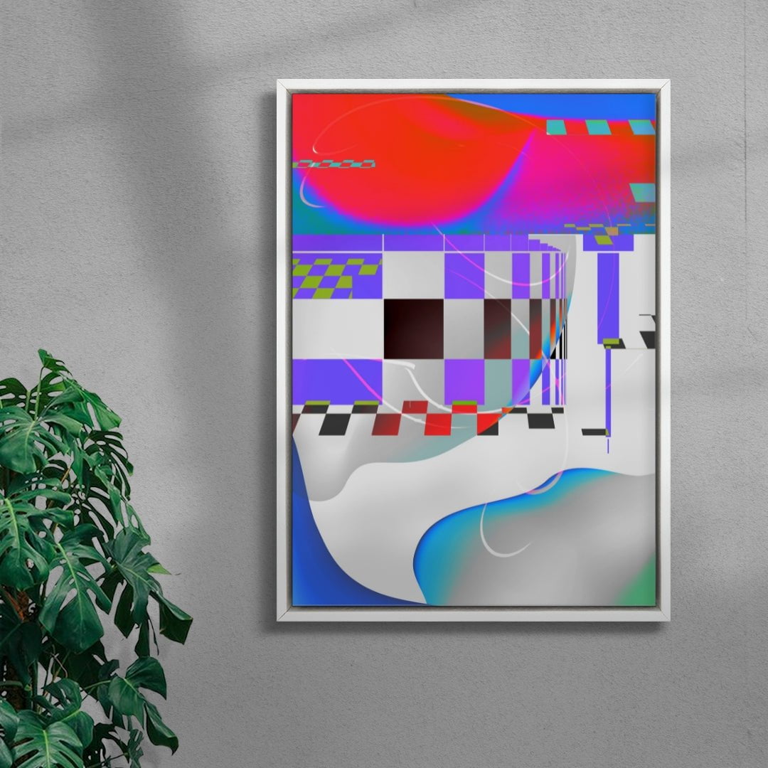 Virtual World contemporary wall art print by Roman Post. - sold by DROOL