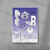 Paranoid contemporary wall art print by Ignorance1 - sold by DROOL