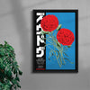 LA RED CARNATION contemporary wall art print by George Kempster - sold by DROOL