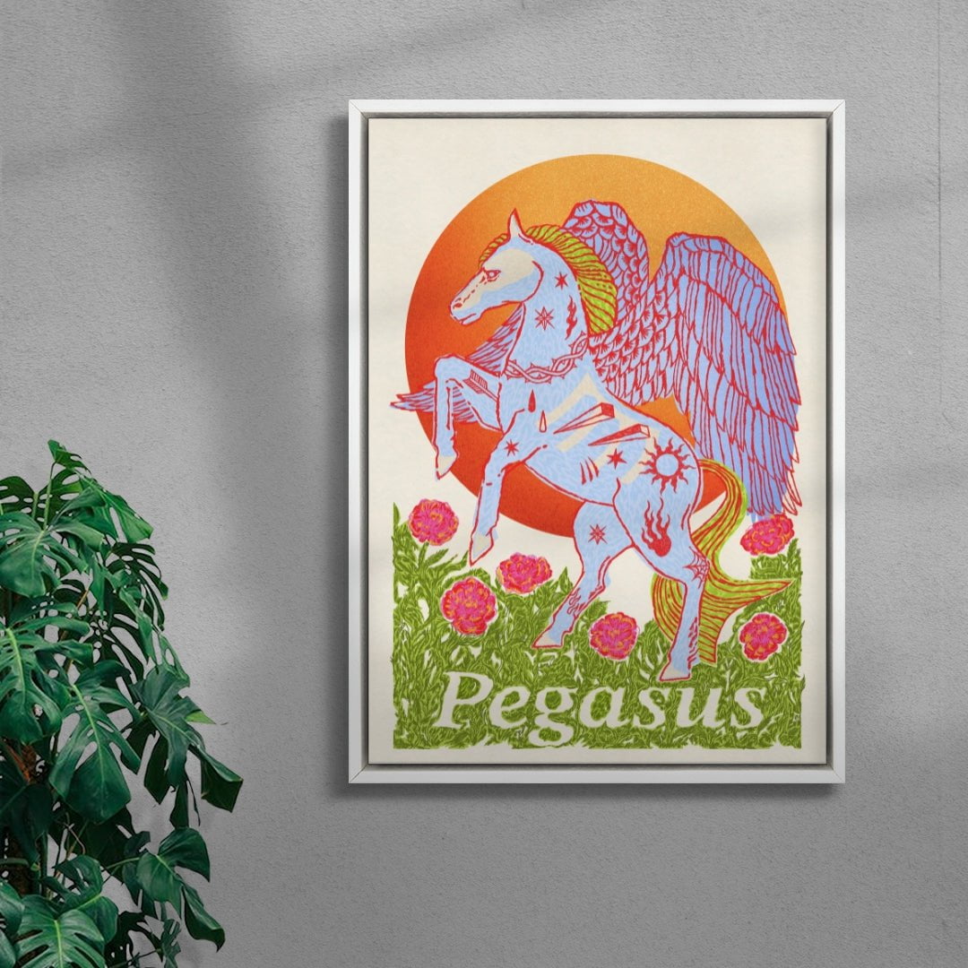 Pegasus contemporary wall art print by Kwonny - sold by DROOL