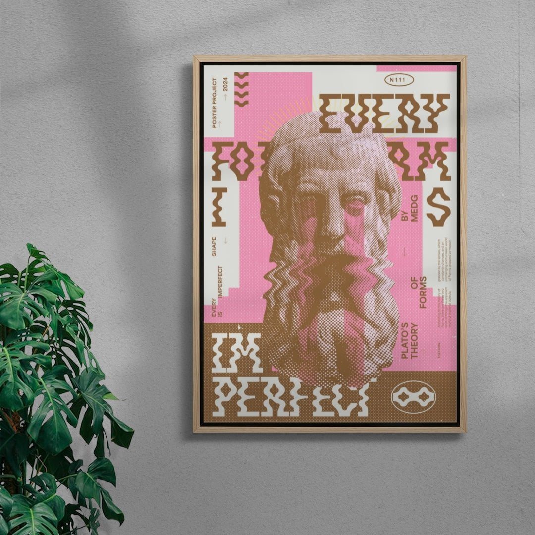 Imperfect contemporary wall art print by MEDG - sold by DROOL