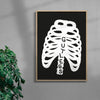 Gutless contemporary wall art print by Max Blackmore - sold by DROOL