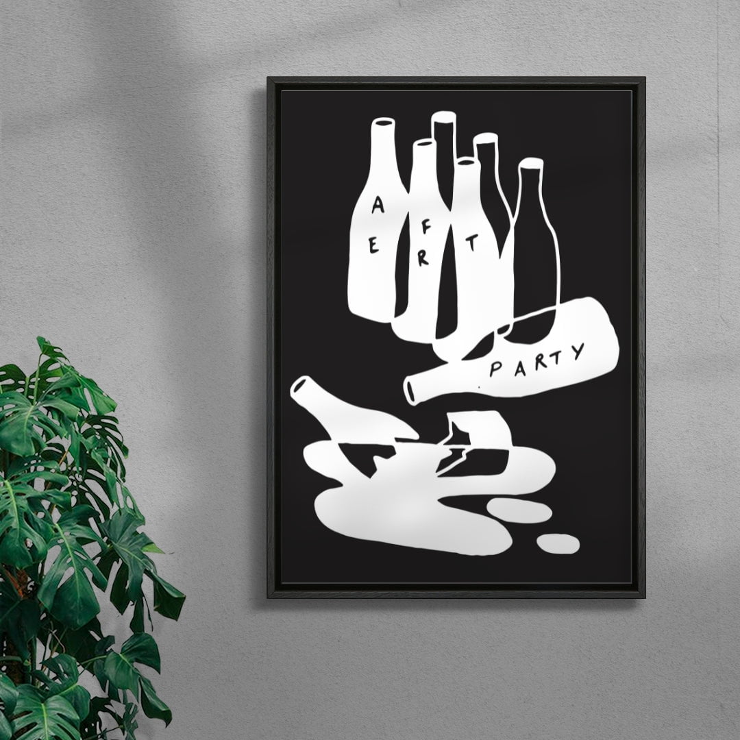 THE AFTER PARTY contemporary wall art print by Max Blackmore - sold by DROOL