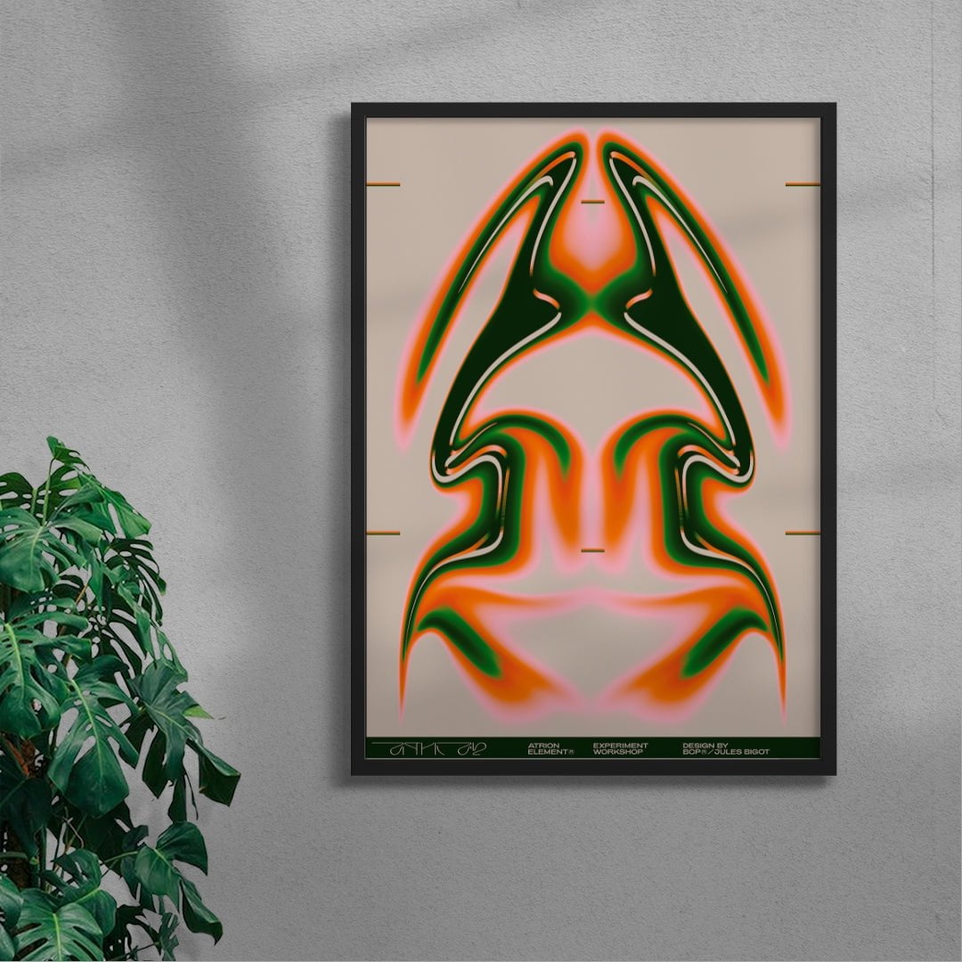 Atrion Element contemporary wall art print by Jules Bigot - sold by DROOL