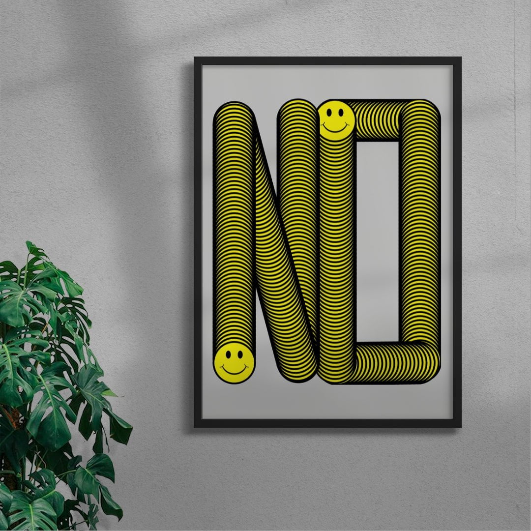 YES contemporary wall art print by Ignorance1 - sold by DROOL