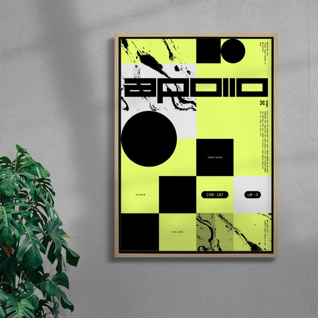 Apollo 11 contemporary wall art print by Duane Dalton - sold by DROOL
