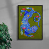 Tiger Guardian contemporary wall art print by Kwonny - sold by DROOL