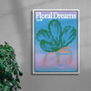 Floral Dreams contemporary wall art print by Studio Trikken - sold by DROOL