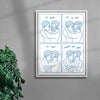 Kiss Me Harder contemporary wall art print by Eric Schwarz - sold by DROOL